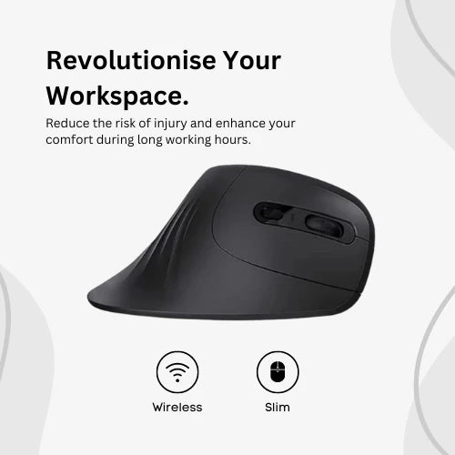 Wireless Vertical Mouse 6 Buttons with Adjustable DPI