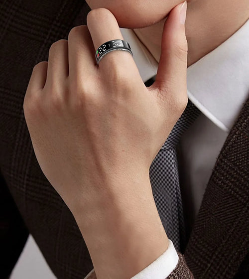 Smart Ring With Display Screen Touch Flip Smart Finger